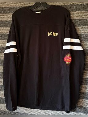Vintage 1999 Warner Bros. ACME Looney Tunes Taz Tasmanian Devil Football Shirt L